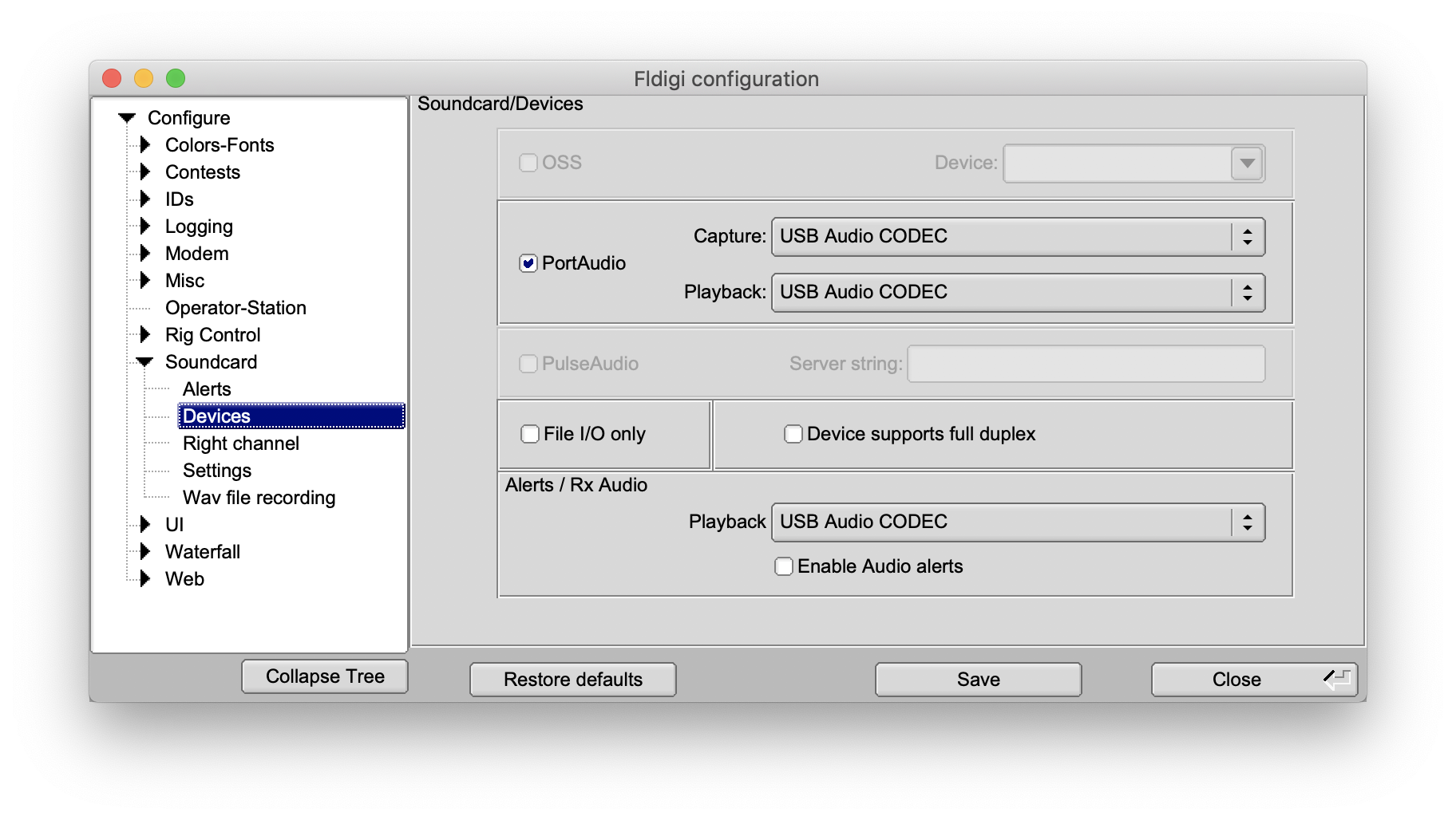 fldig audio